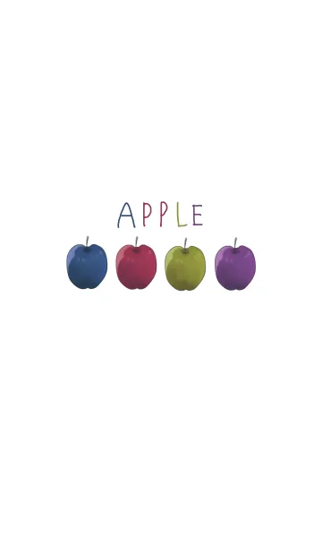 [LINE着せ替え] カラフルなりんごの着せ替えの画像1