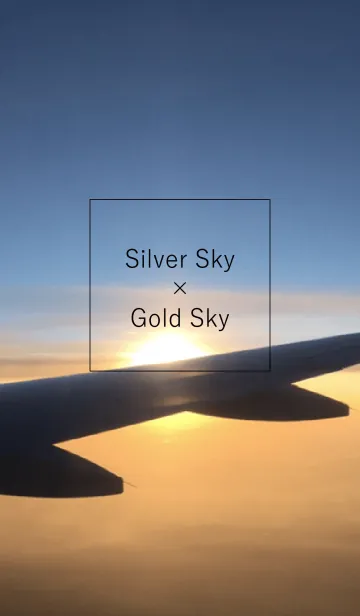 [LINE着せ替え] Silver Sky x Gold Skyの画像1