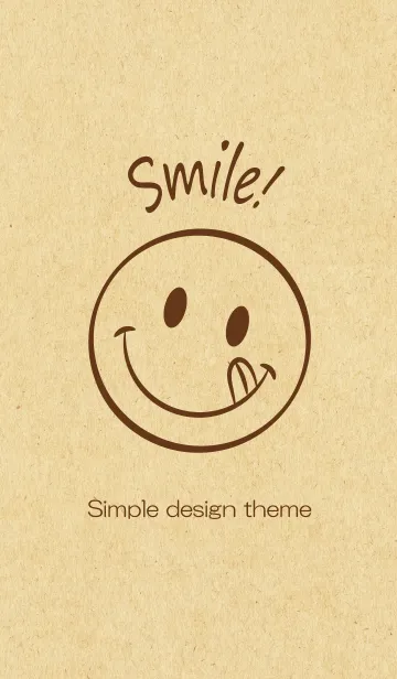 [LINE着せ替え] Simple Smile Kraft 2の画像1