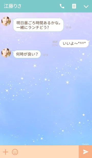 [LINE着せ替え] .:* Milky Way .:*の画像3