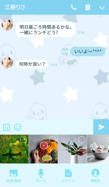 [LINE着せ替え] 東洋羽毛キャラ"ピヨ丸"着せかえの画像4