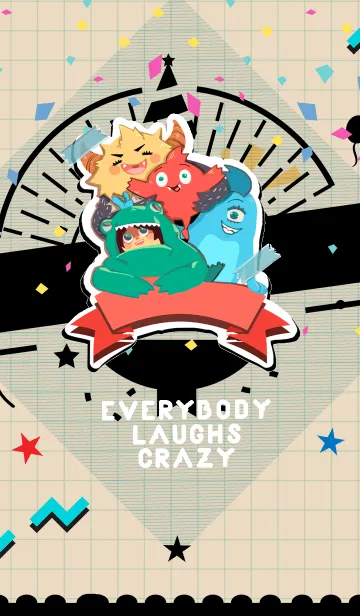 [LINE着せ替え] Everybody laughs crazyの画像1