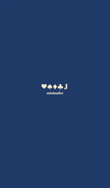 minimalist ～tramp～ navy x beigeの着せ替えメイン画像