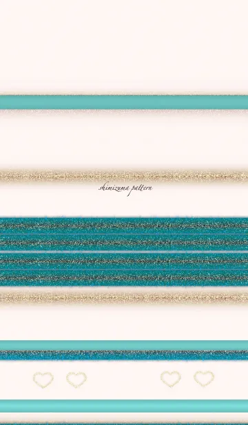 [LINE着せ替え] shimizuma pattern 2 beige x blueの画像1