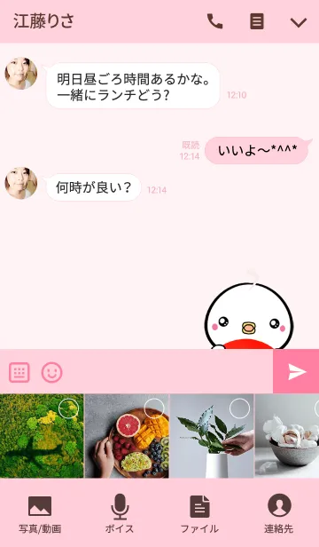 [LINE着せ替え] あみちゃん専用かわいいトリの名前着せかえの画像4