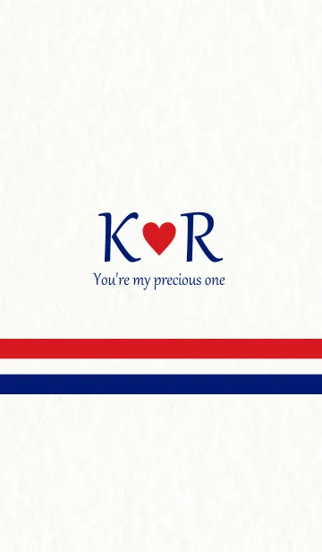 [LINE着せ替え] K＆R イニシャル -Red ＆ Blue-の画像1