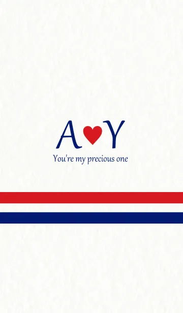 [LINE着せ替え] A＆Y イニシャル -Red ＆ Blueの画像1