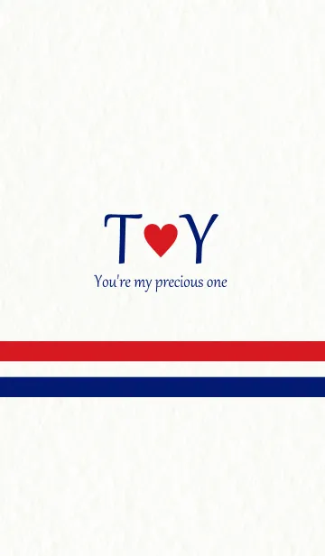 [LINE着せ替え] T＆Y イニシャル -Red ＆ Blue-の画像1