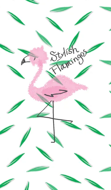 [LINE着せ替え] Stylish Flamingosの画像1