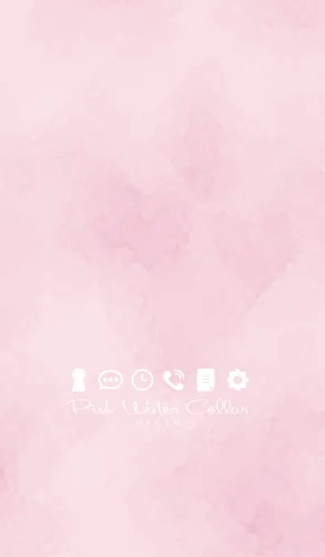 [LINE着せ替え] - Pink Water Collar -の画像1
