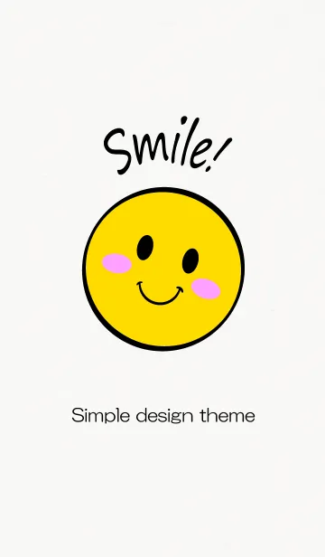 [LINE着せ替え] Simple Smile paperの画像1