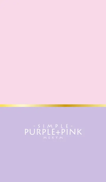[LINE着せ替え] -SIMPLE- PURPLE+PINKの画像1