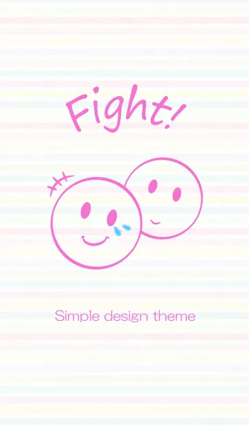 [LINE着せ替え] Simple Smile Pastelの画像1