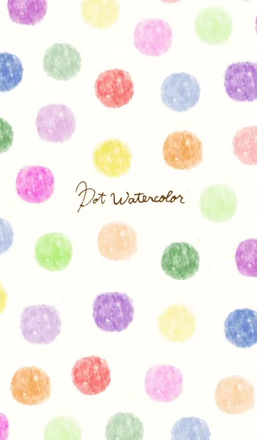 [LINE着せ替え] ドットウォーターカラー10の画像1