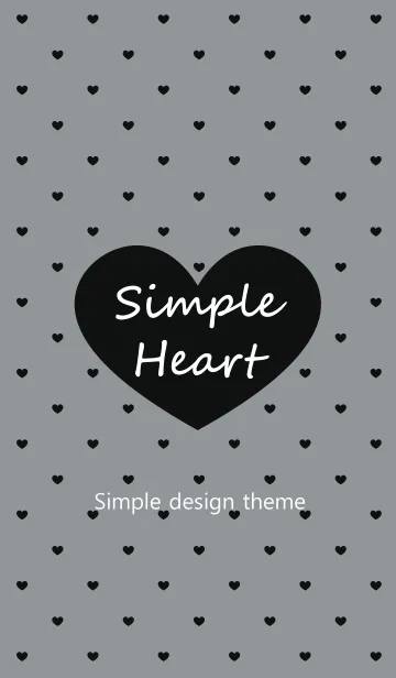 [LINE着せ替え] 大人可愛いハートのシンプルの画像1