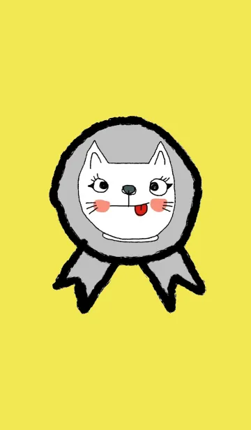 Happy white cat, be nice.の着せ替えメイン画像