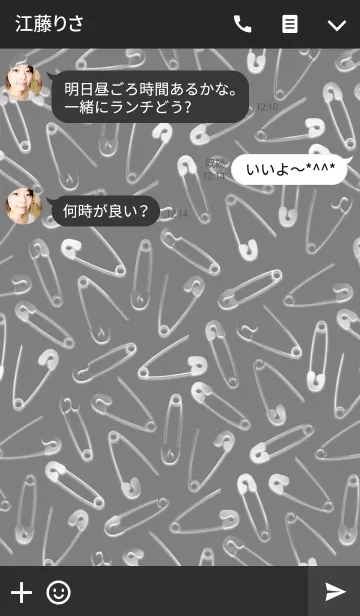 [LINE着せ替え] Safety pin -Devil's color-の画像3