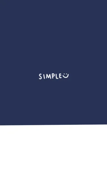 [LINE着せ替え] これぞシンプルネイビーホワイトverの画像1