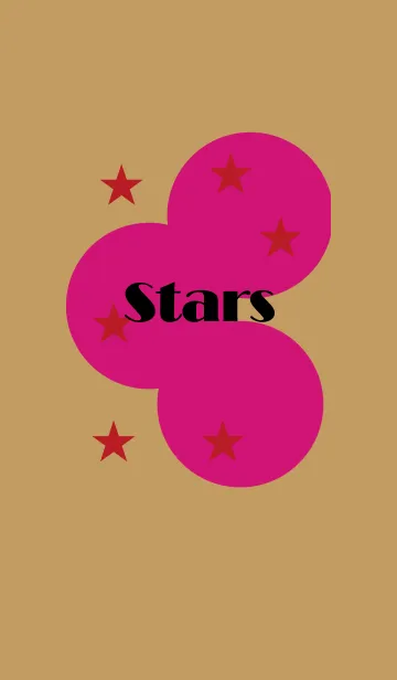 [LINE着せ替え] Pink-Circle-starsの画像1