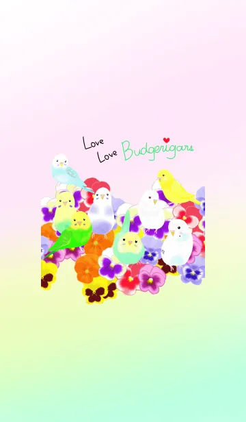 ♥️LOVE インコ♥️2の着せ替えメイン画像
