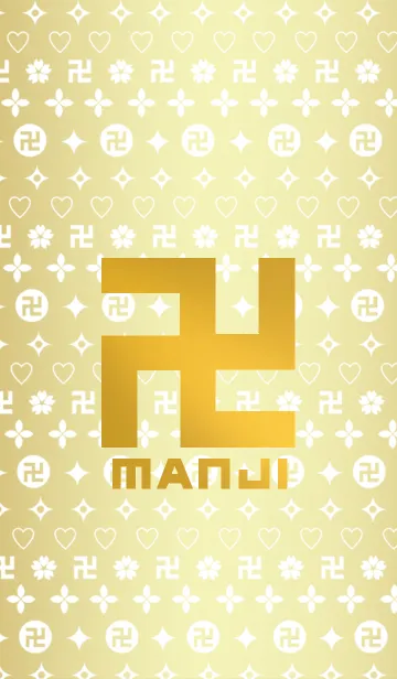 [LINE着せ替え] MANJI PatterN卍 GOLDの画像1