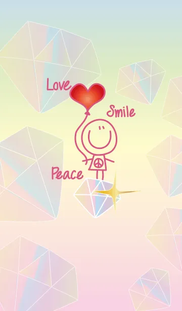 [LINE着せ替え] DIAMOND LOVE SMILE PEACEの画像1