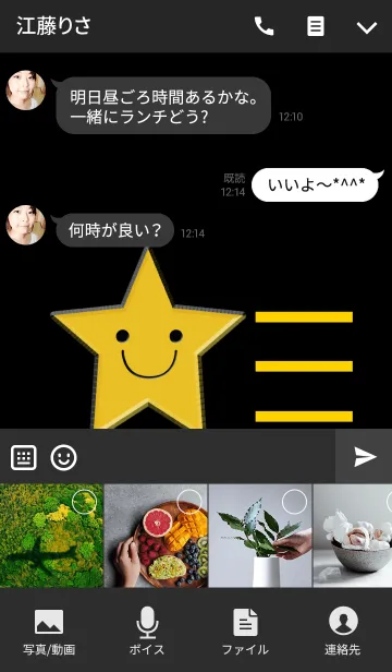 [LINE着せ替え] 願いを叶える流れ星の画像4