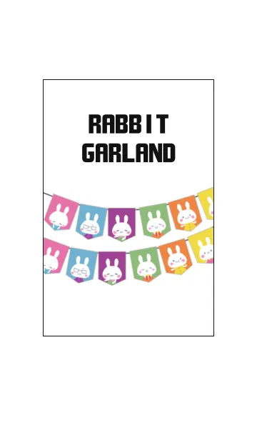 [LINE着せ替え] RABBIT GARLANDの画像1