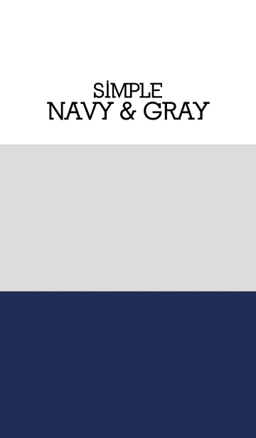[LINE着せ替え] Simple navy ＆ gray.の画像1