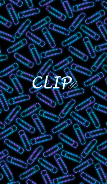 [LINE着せ替え] CLIP -Neon style-の画像1