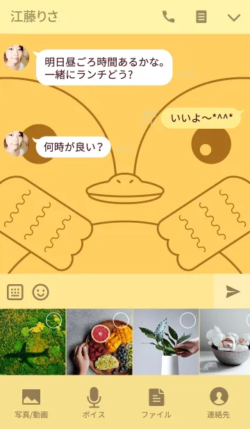 [LINE着せ替え] かるがもころりんの画像4