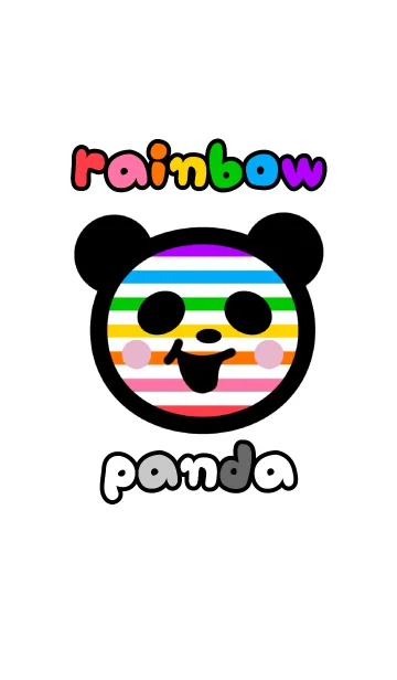 [LINE着せ替え] 虹色パンダ2の画像1