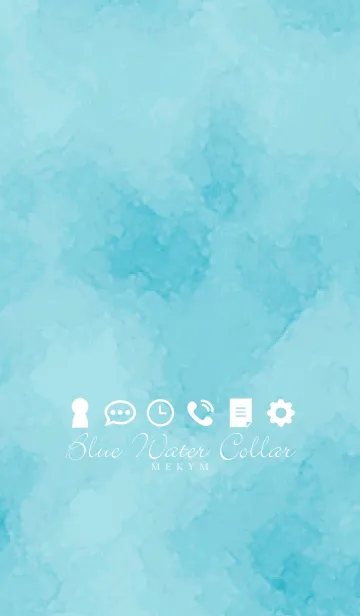 [LINE着せ替え] - Blue Water Collar -の画像1