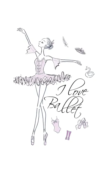 [LINE着せ替え] I LOVE Ballet -LOVE series 05-の画像1