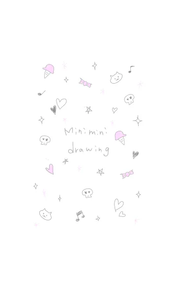 [LINE着せ替え] ミニミニお絵かきの画像1