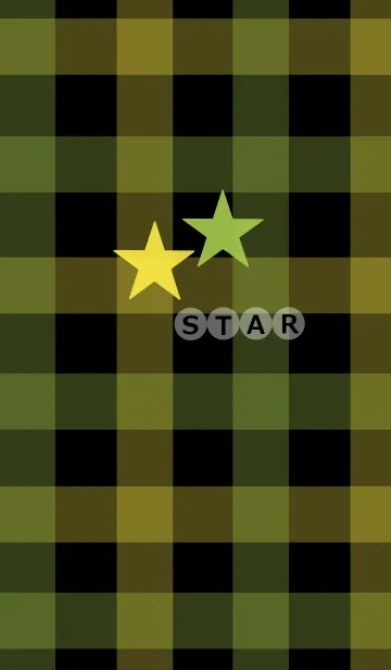 [LINE着せ替え] 黄色と黄緑色の星の画像1