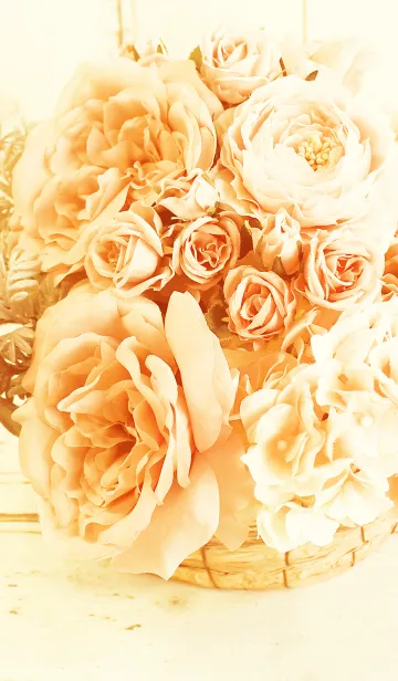 [LINE着せ替え] theme【flower】orangeの画像1