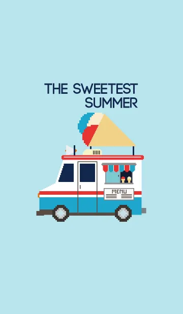 [LINE着せ替え] THE SWEETEST SUMMER (BLUE)の画像1