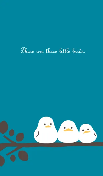 [LINE着せ替え] 小鳥が3羽の画像1