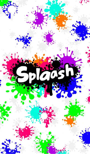 [LINE着せ替え] Splaash（White）の画像1