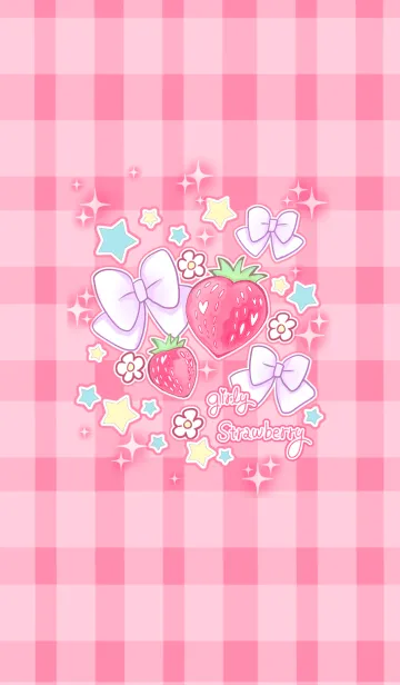 [LINE着せ替え] Girly Strawberryの画像1