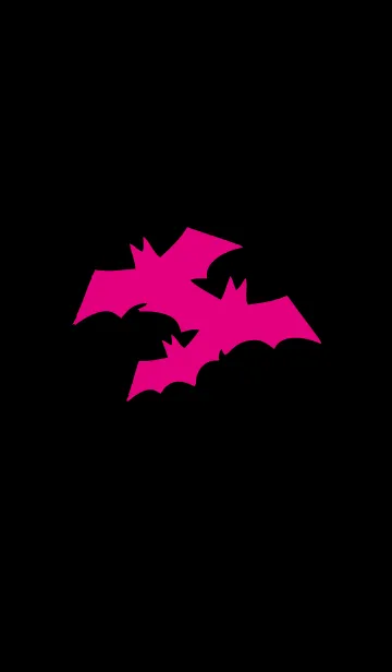 [LINE着せ替え] ピンクコウモリEXの画像1