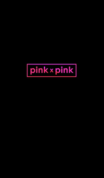 [LINE着せ替え] pink x pink in Blackの画像1