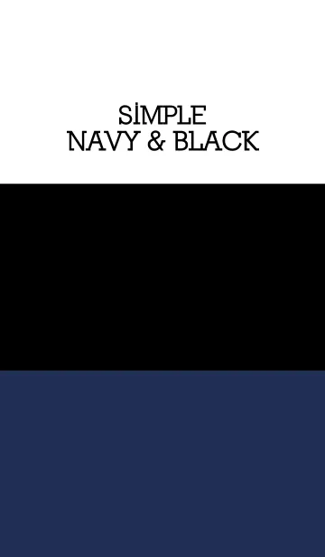Simple navy ＆ black.の着せ替えメイン画像