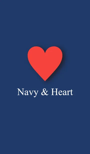 [LINE着せ替え] - Navy ＆ Heart -の画像1