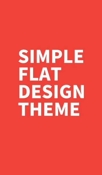 SIMPLE FLAT DESIGN THEMEの着せ替えメイン画像