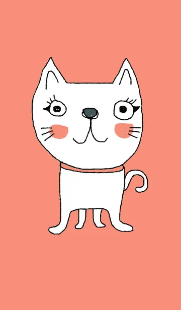 Meawmeaw, white nice cat.の着せ替えメイン画像