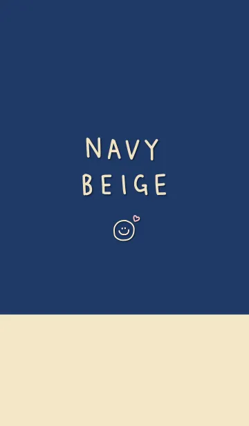 [LINE着せ替え] ネイビー・ベージュの画像1