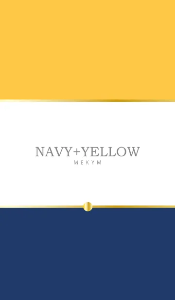 [LINE着せ替え] - NAVY+YELLOW -の画像1