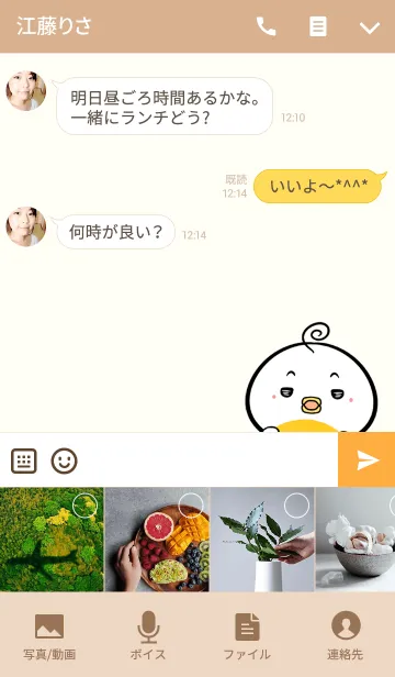 [LINE着せ替え] たにちゃん専用かわいいトリの名前着せかえの画像4